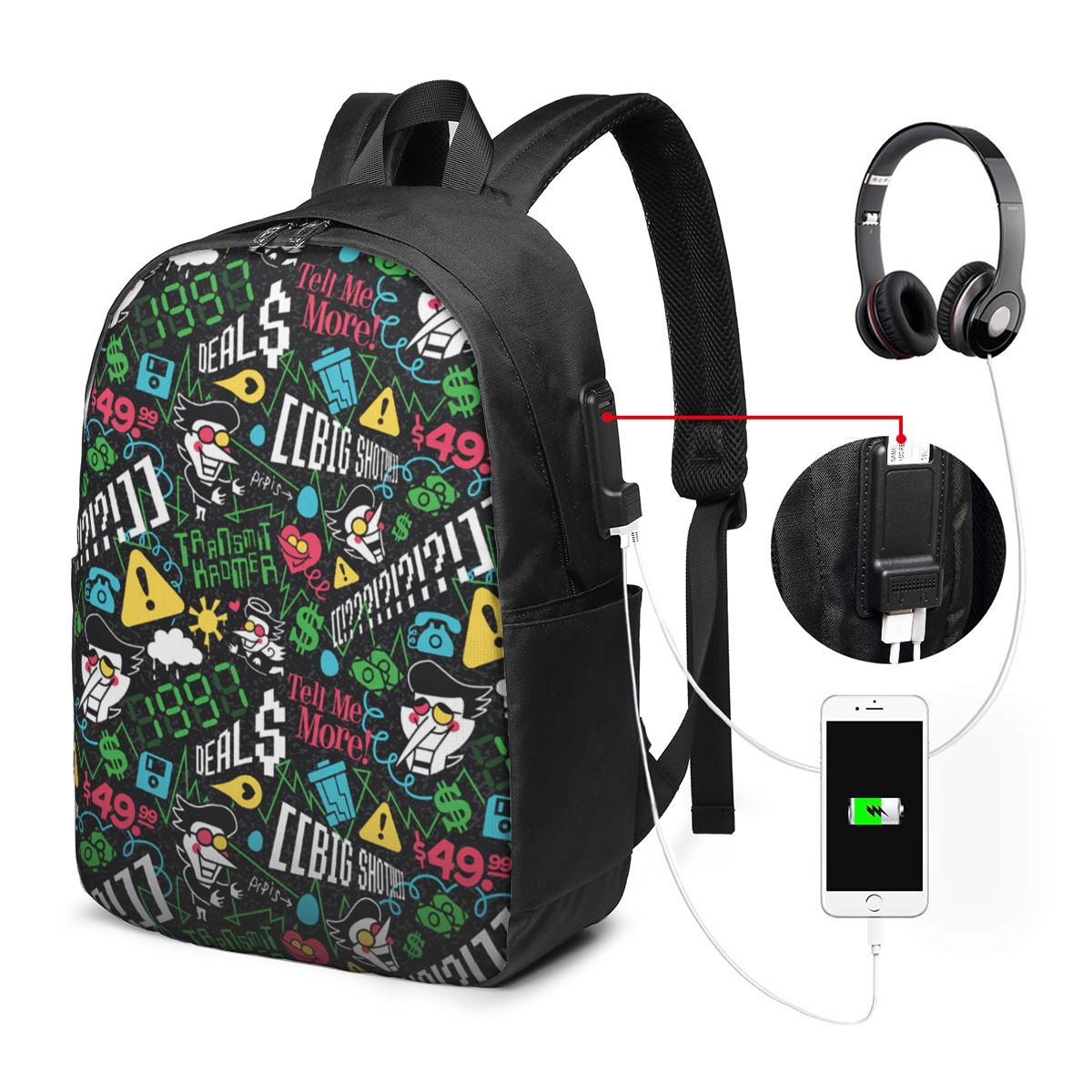 Deltarune SPAMTON G Backpack T - đánh giá và giá Backpacks