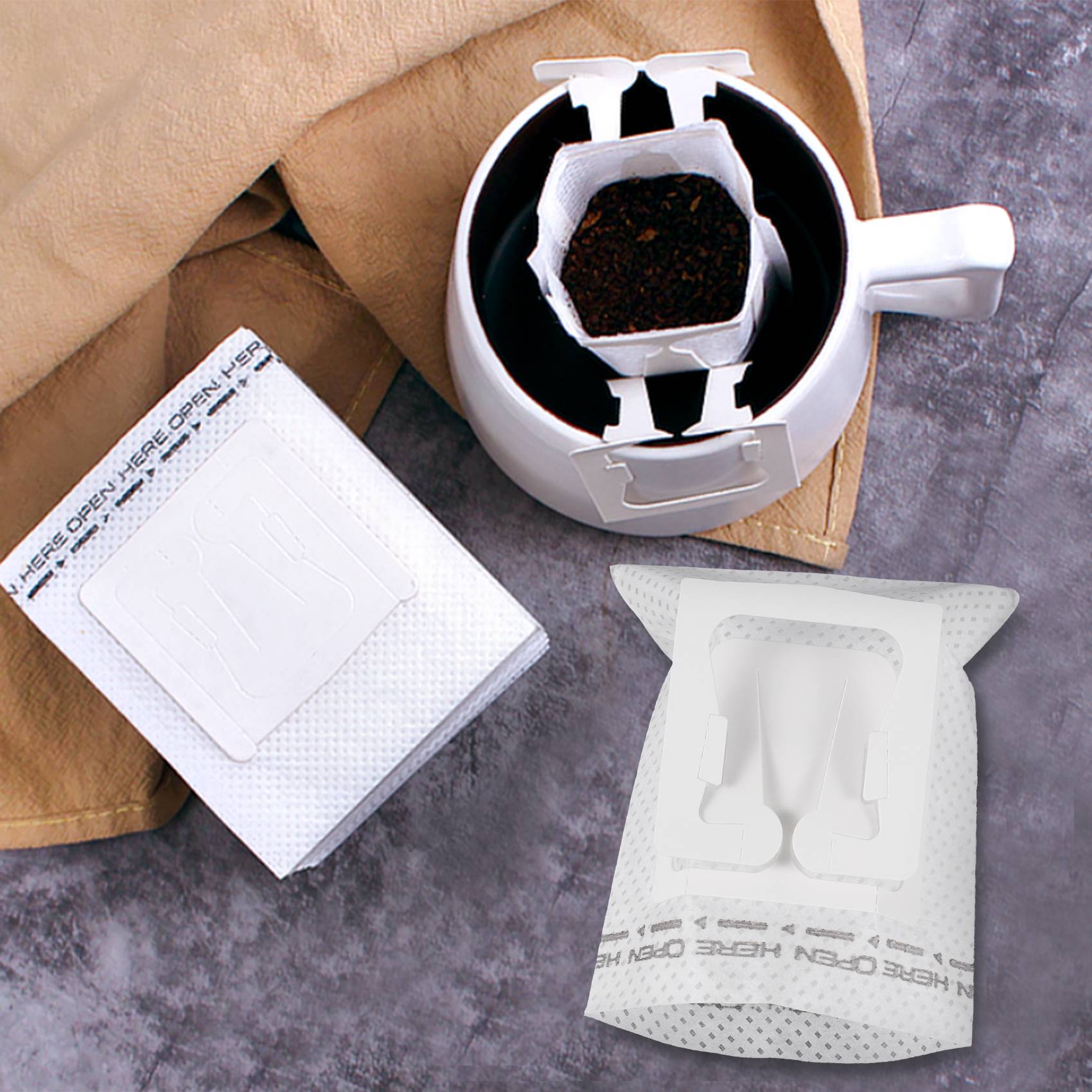 50Pcs / Pack Drip Coffee Filte - đánh giá và giá Travel Bags