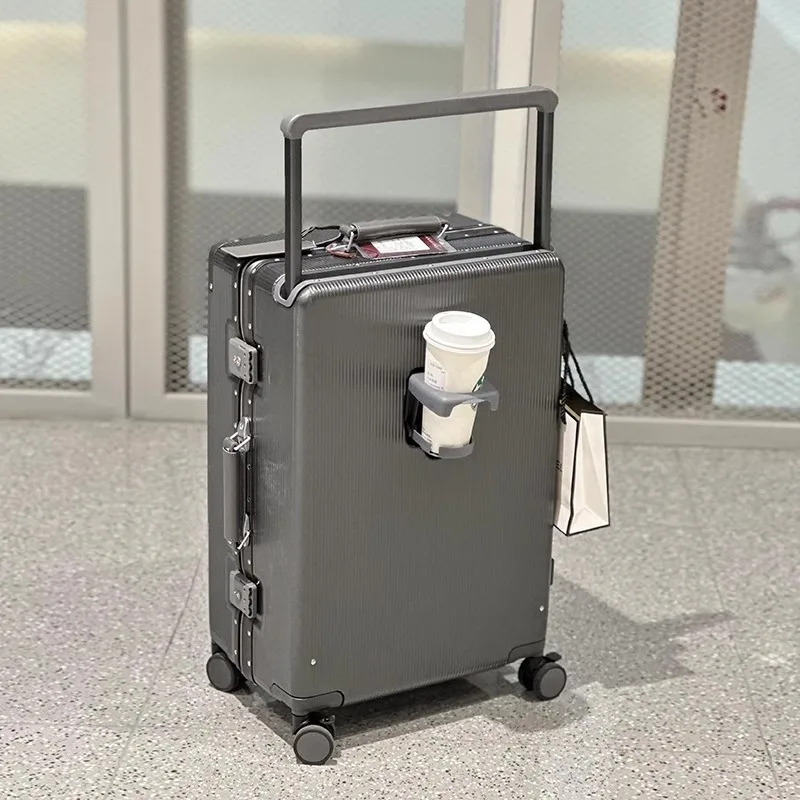 Suitcase Wide Handle Travel Su - đánh giá và giá Aluminum Frame Carry On Luggage
