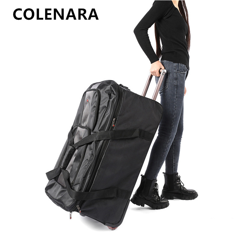 COLENARA Large Capacity Trolle - đánh giá và giá Foldable Rolling Luggage Bag