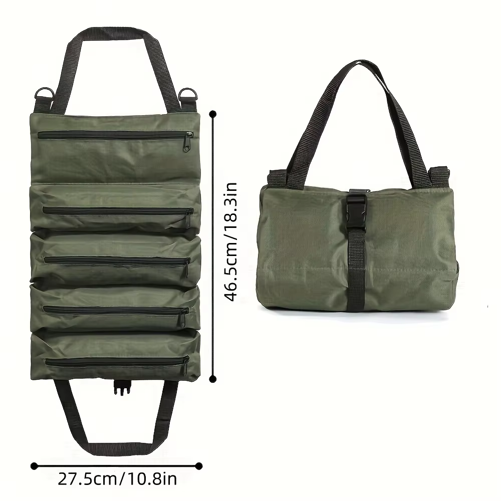 1pc Multi-Purpose Canvas Roll  - đánh giá và giá Foldable Rolling Luggage Bag