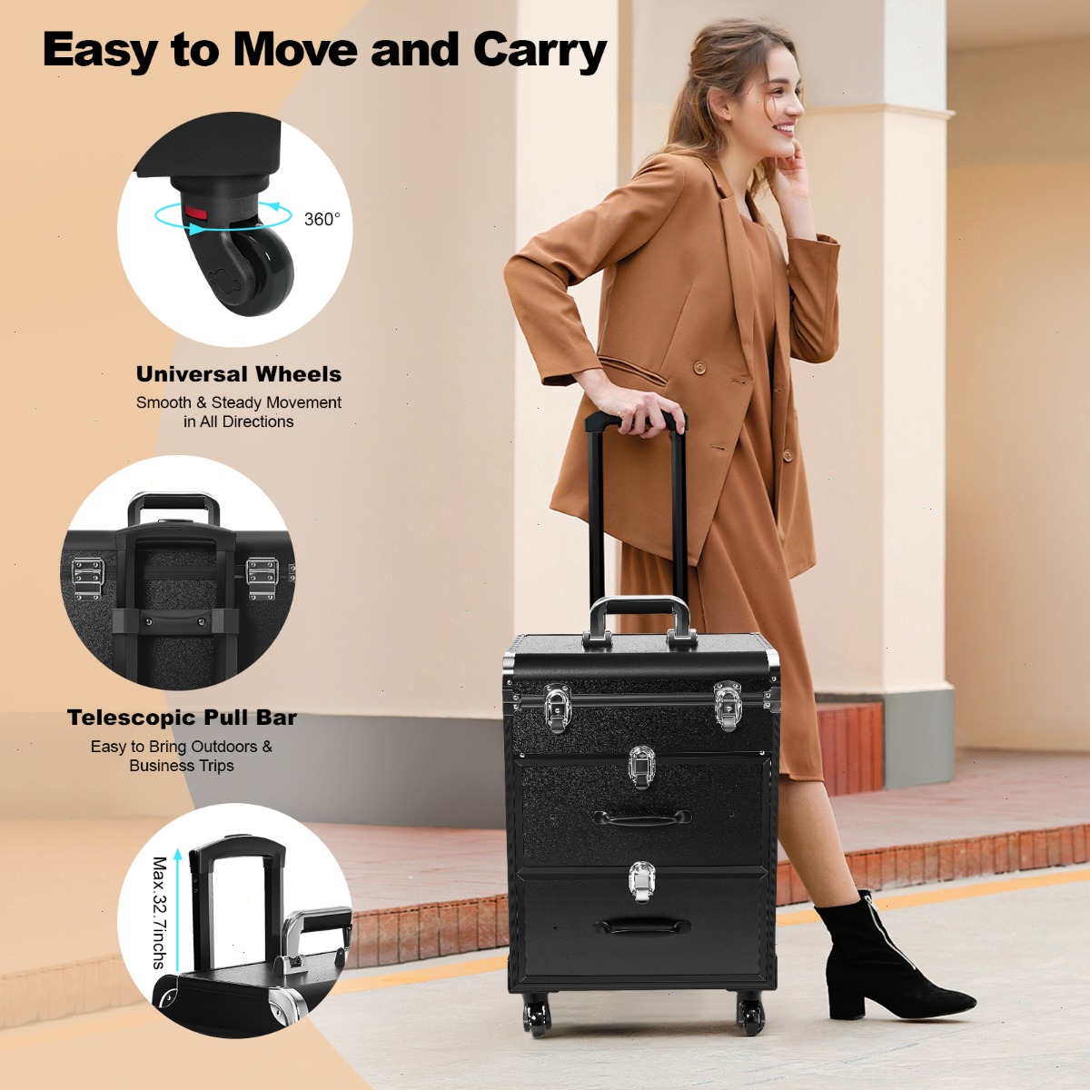 Professional Makeup Train Case - đánh giá và giá Backpacks