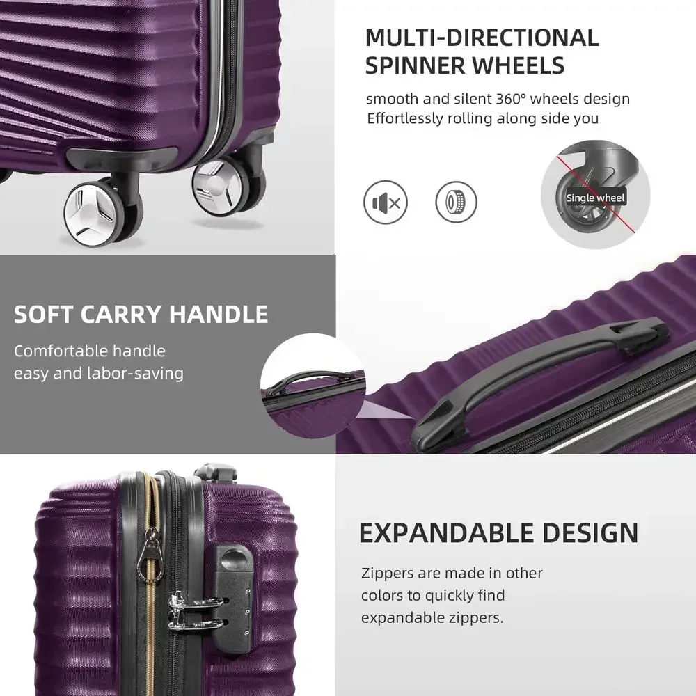 5-Piece Hard Shell Expandable  - đánh giá và giá Expandable Hard Shell Luggage Set