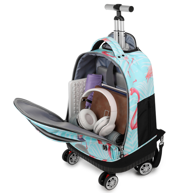 Rolling Backpack with Spinner  - đánh giá và giá Foldable Rolling Luggage Bag