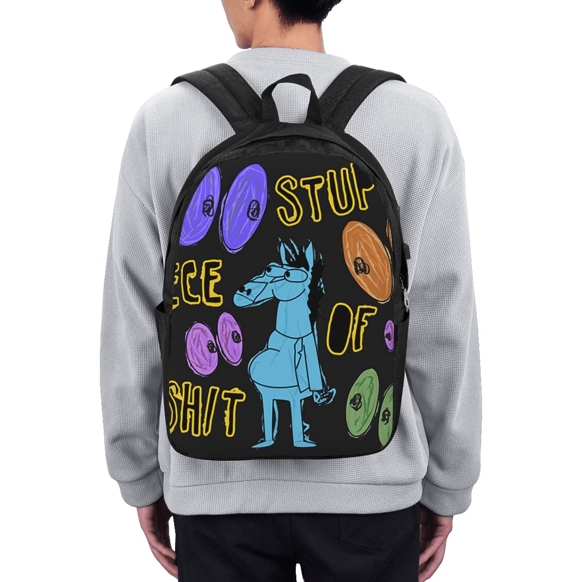 Cartoon Bojack Horseman Stupid - đánh giá và giá Backpacks