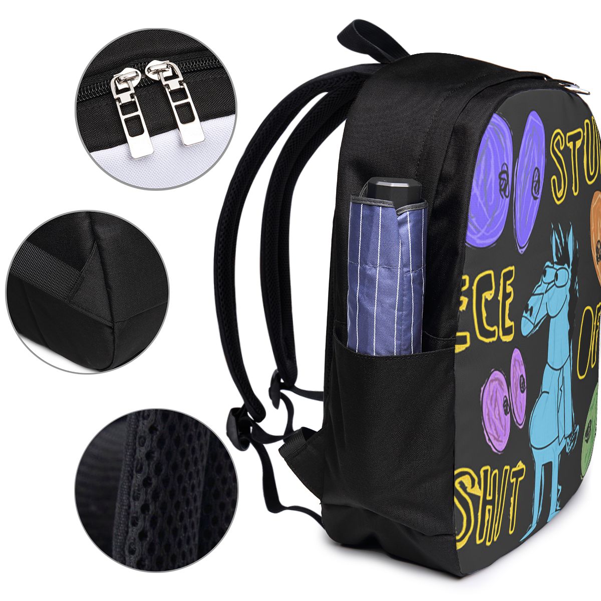 Cartoon Bojack Horseman Stupid - đánh giá và giá Backpacks