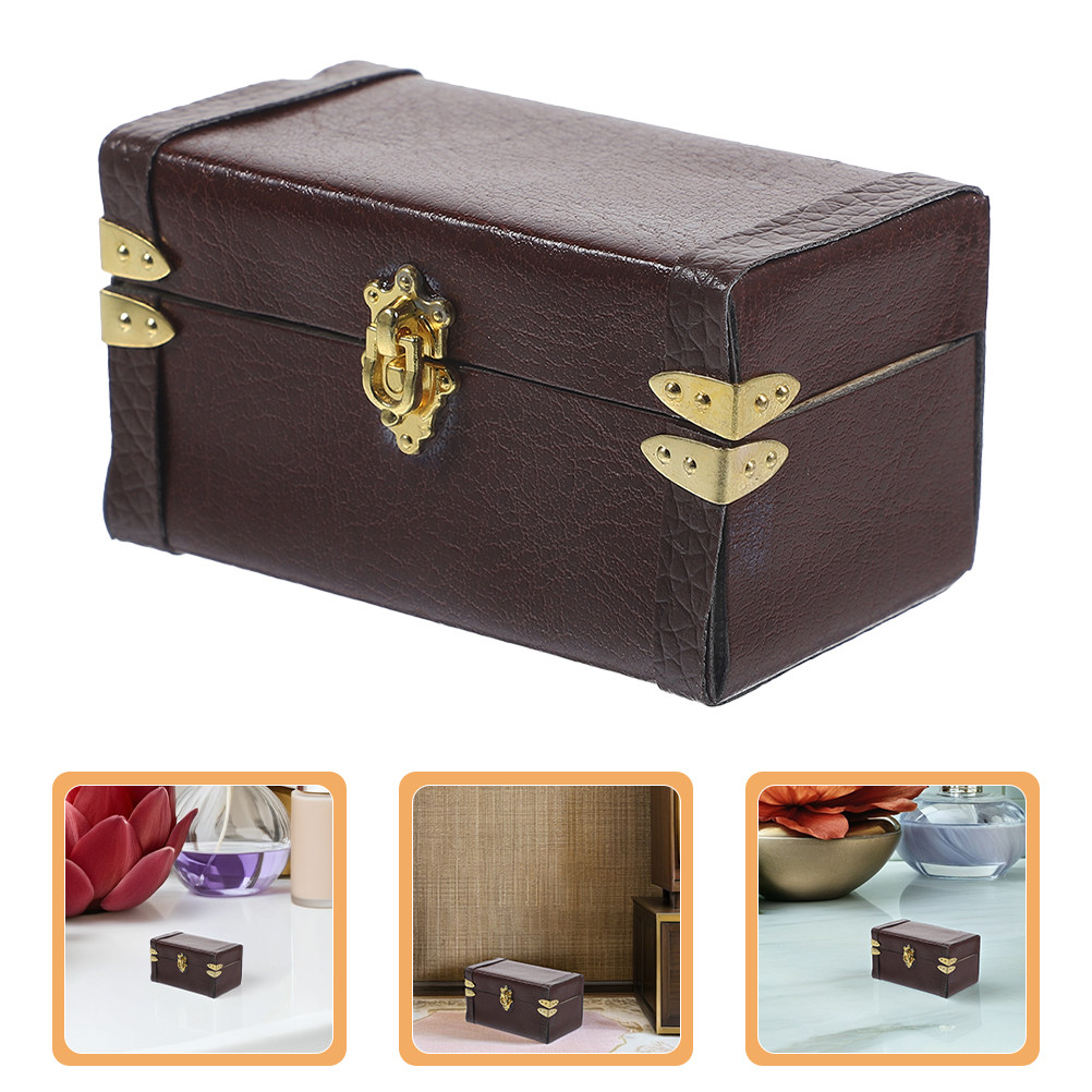 2Pcs Miniature Vintage Suitcas - đánh giá và giá Retro Vintage Trunk Suitcase